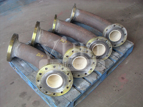 Coal Mine Ceramic lined Pipe Fittings