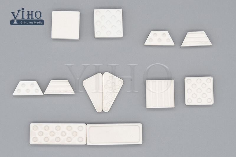 Alumina Wear Resistant Liner Pieces for Pulley Lagging Ceramics