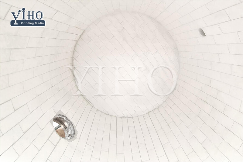 Dicrect Manufactuer of 92% and 95% Al2O3 ceramic lining ball mill brick